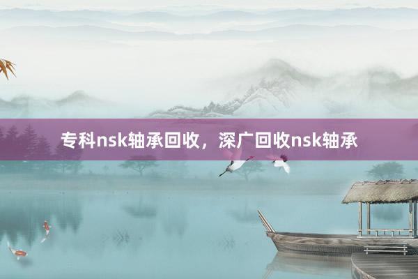 专科nsk轴承回收，深广回收nsk轴承